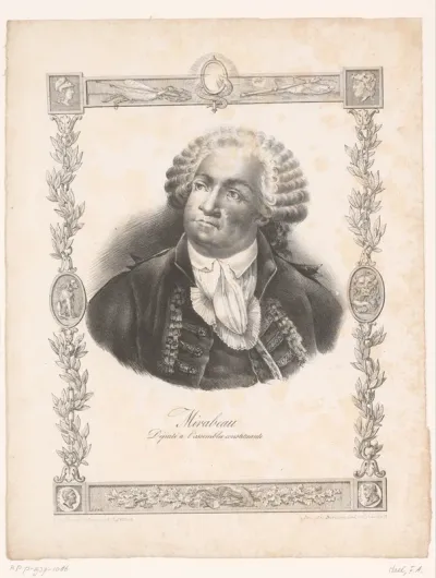 Portret van Honoré-Gabriel Riqueti de Mirabeau
