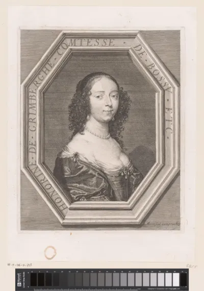 Portret van Honorée de Glimes-Grimberghe, Gravin van Bossut