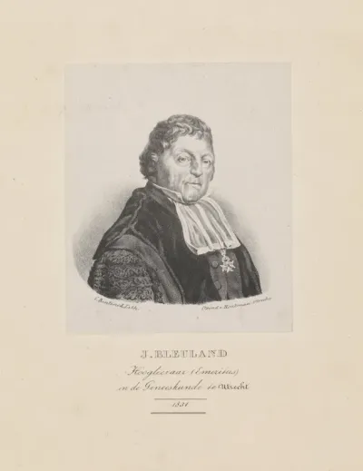 Portret van hoogleraar Jan Bleuland