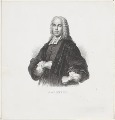 Portret van hoogleraar Johannes Alberti