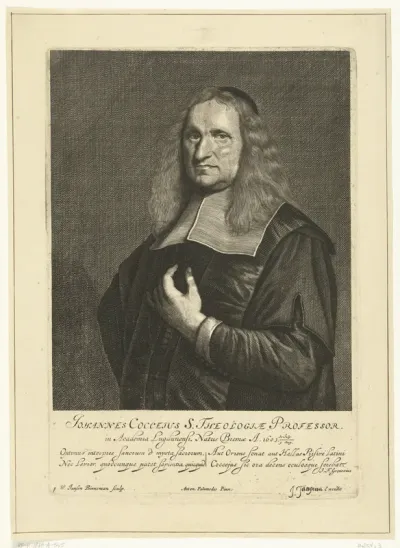 Portret van hoogleraar theologie Johannes Cocceius