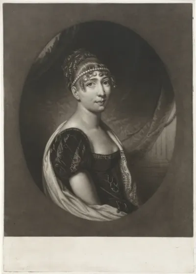 Portret van Hortense Eugénie de Beauharnais, koningin van Holland