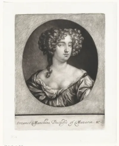 Portret van Hortense Manzini, hertogin van Mazarin