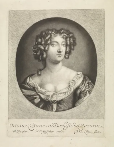Portret van Hortense Manzini, hertogin van Mazarin
