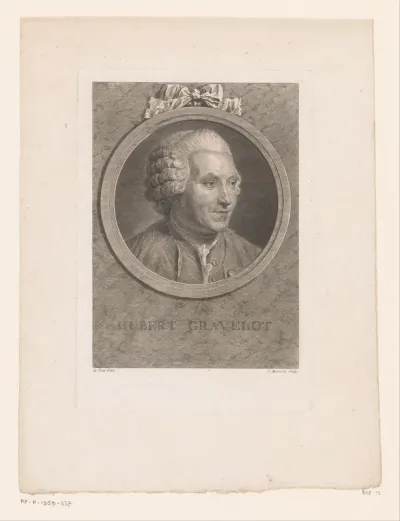 Portret van Hubert François Gravelot