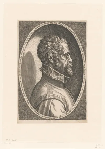 Portret van Hubert Goltzius, 1574