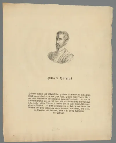 Portret van Hubert Goltzius