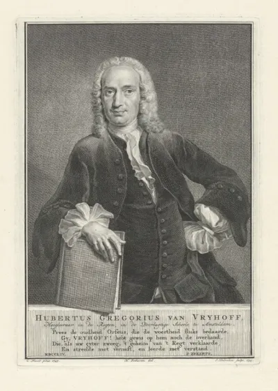 Portret van Hubertus Gregorius van Vrijhoff