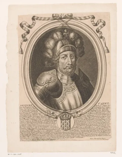 Portret van Hugo Capet, koning van Frankrijk