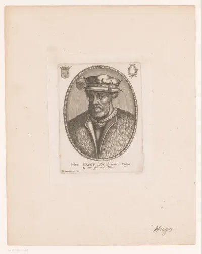 Portret van Hugo Capet, koning van Frankrijk