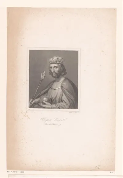 Portret van Hugo Capet, koning van Frankrijk