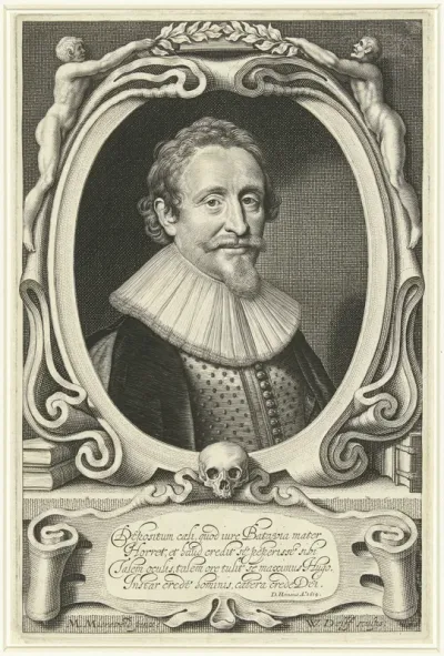 Portret van Hugo de Groot op 49-jarige leeftijd