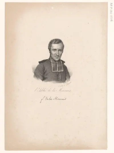 Portret van Hugues-Félicité Robert de Lamennais