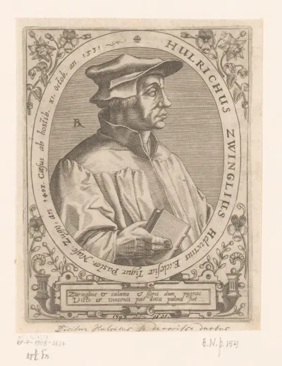 Portret van Huldrych Zwingli