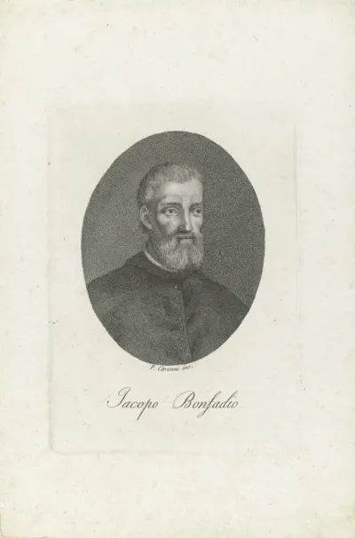 Portret van humanist en historicus Jacopo Bonfadio