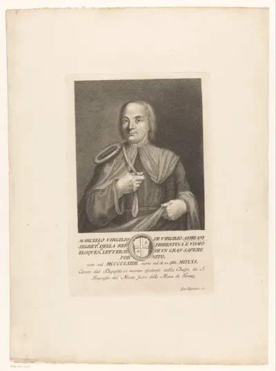 Portret van humanist Marcello Adriani
