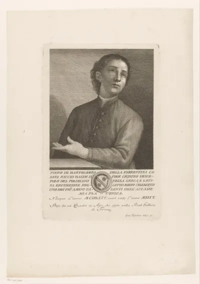 Portret van humanist Pietro del Riccio Baldi