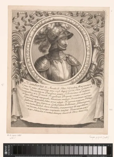 Portret van Humbert II van Savoye