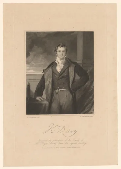 Portret van Humphry Davy