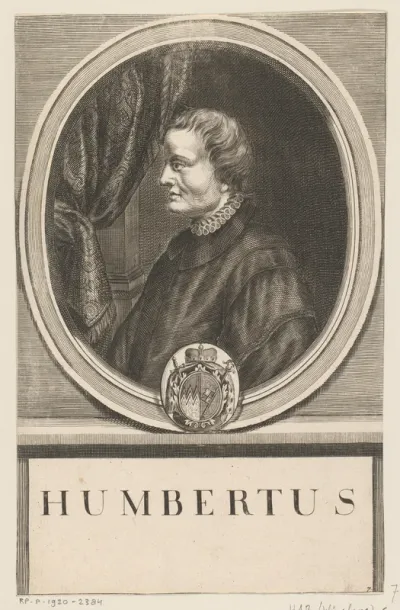 Portret van Hunbert, bisschop van Würzburg
