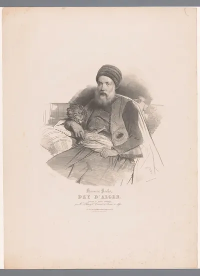 Portret van Hussein Dey