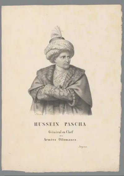 Portret van Hussein Pasja