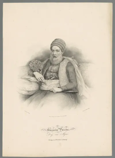 Portret van Hussein