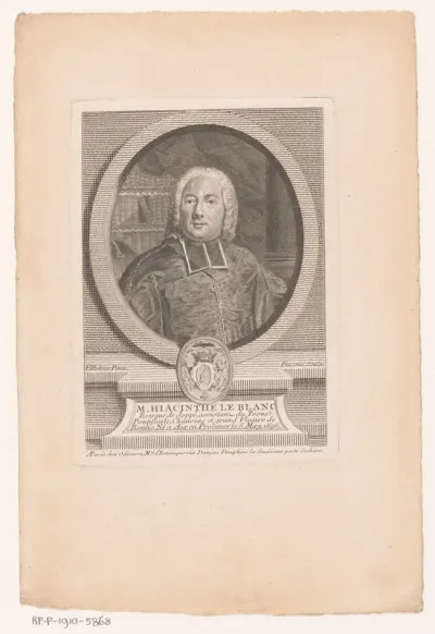 Portret van Hyacinthe Le Blanc