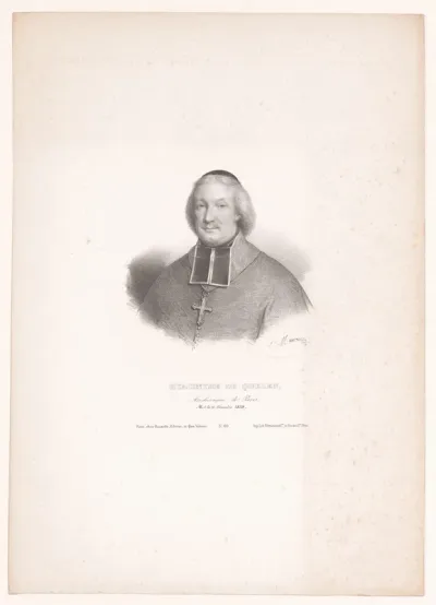 Portret van Hyacinthe-Louis de Quélen