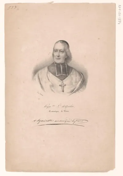 Portret van Hyacinthe-Louis de Quélen