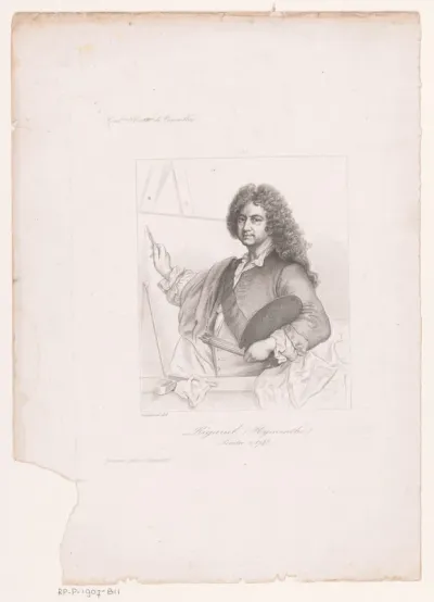 Portret van Hyacinthe Rigaud