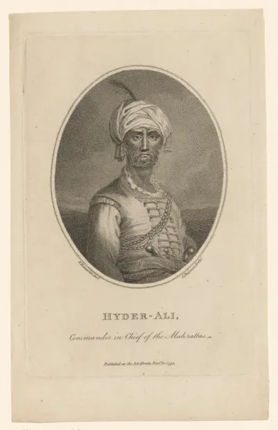 Portret van Hyder Ali