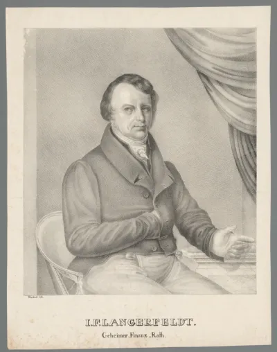Portret van I.F. Langerfeldt
