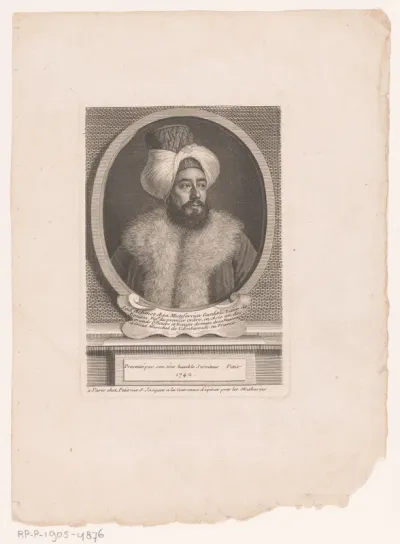 Portret van Ibrahim Muteferrika