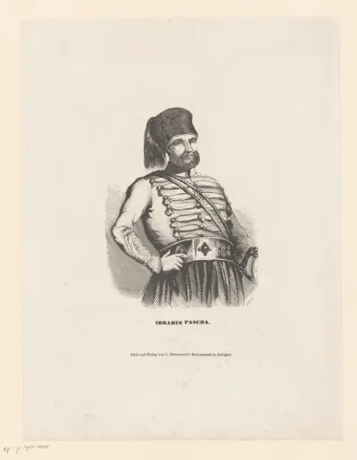 Portret van Ibrahim Pascha