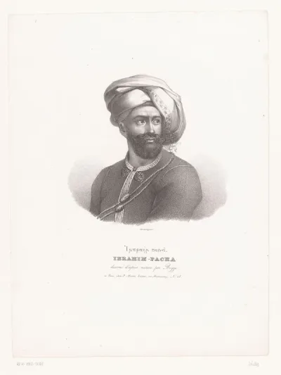 Portret van Ibrahim Pasja