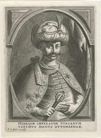 Portret van Ibrahim, sultan van Turkije