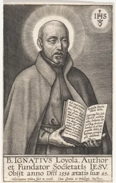 Portret van Ignatius van Loyola, stichter van de orde der jezuïeten