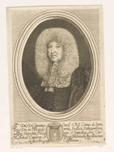 Portret van Ignaz Carl, Reichsgraf von Sternberg