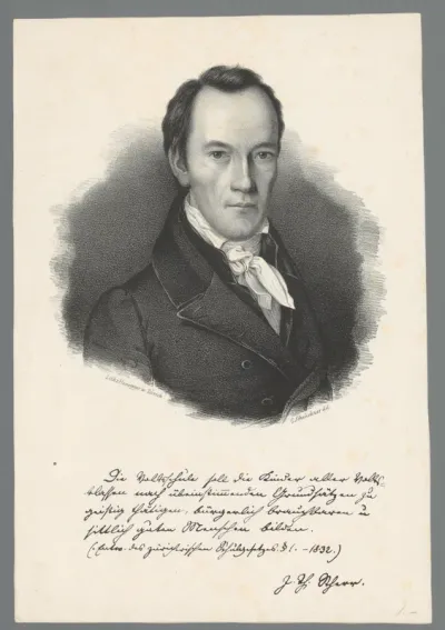 Portret van Ignaz Thomas Scherr