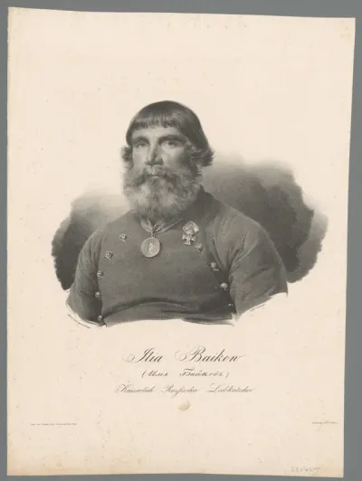 Portret van Ilja Iwanowitsch Baykow