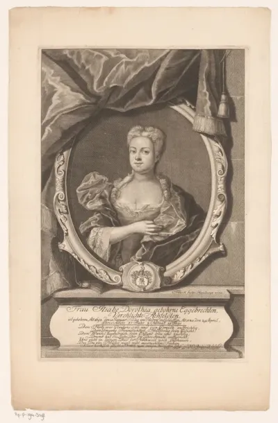 Portret van Ilsabe Dorothea Rehfeld