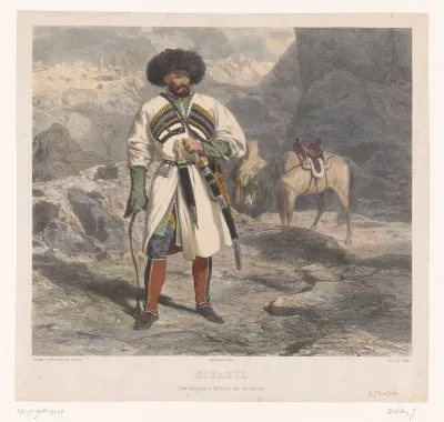 Portret van imam Sjamil