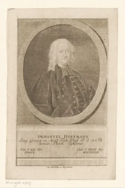 Portret van Immanuel Hoffmann