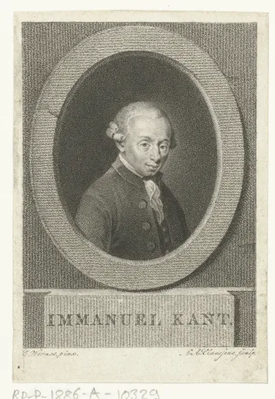 Portret van Immanuel Kant