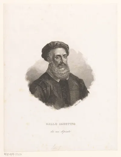 Portret van ingenieur Gallo Agostino