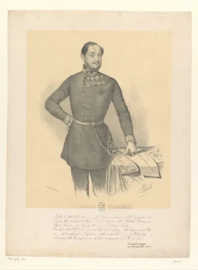 Portret van ingenieur Luigi Negrelli