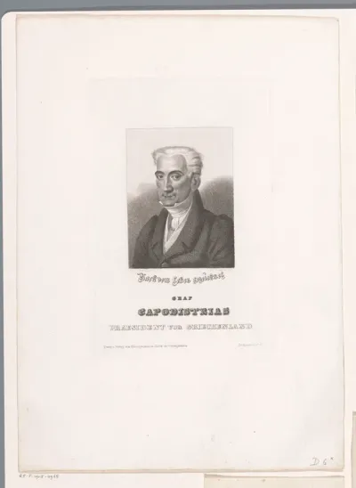Portret van Ioannis Kapodistrias