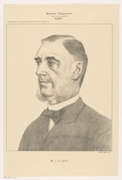 Portret van Isaac Abraham Levy