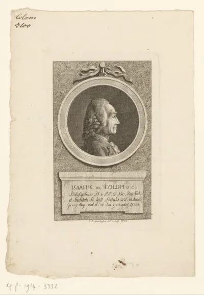 Portret van Isaac Colom du Clos